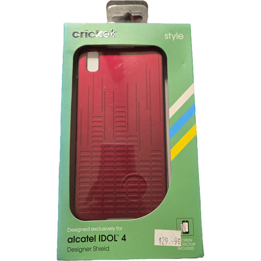 Cricket alcatel idol 4 phone case red